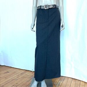 Gray Striped Skirt